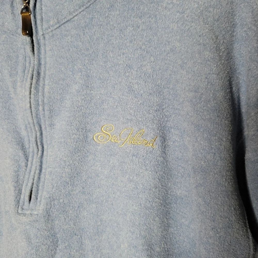 Vintage Peter Millar Blue Half Zip Cotton Sweater